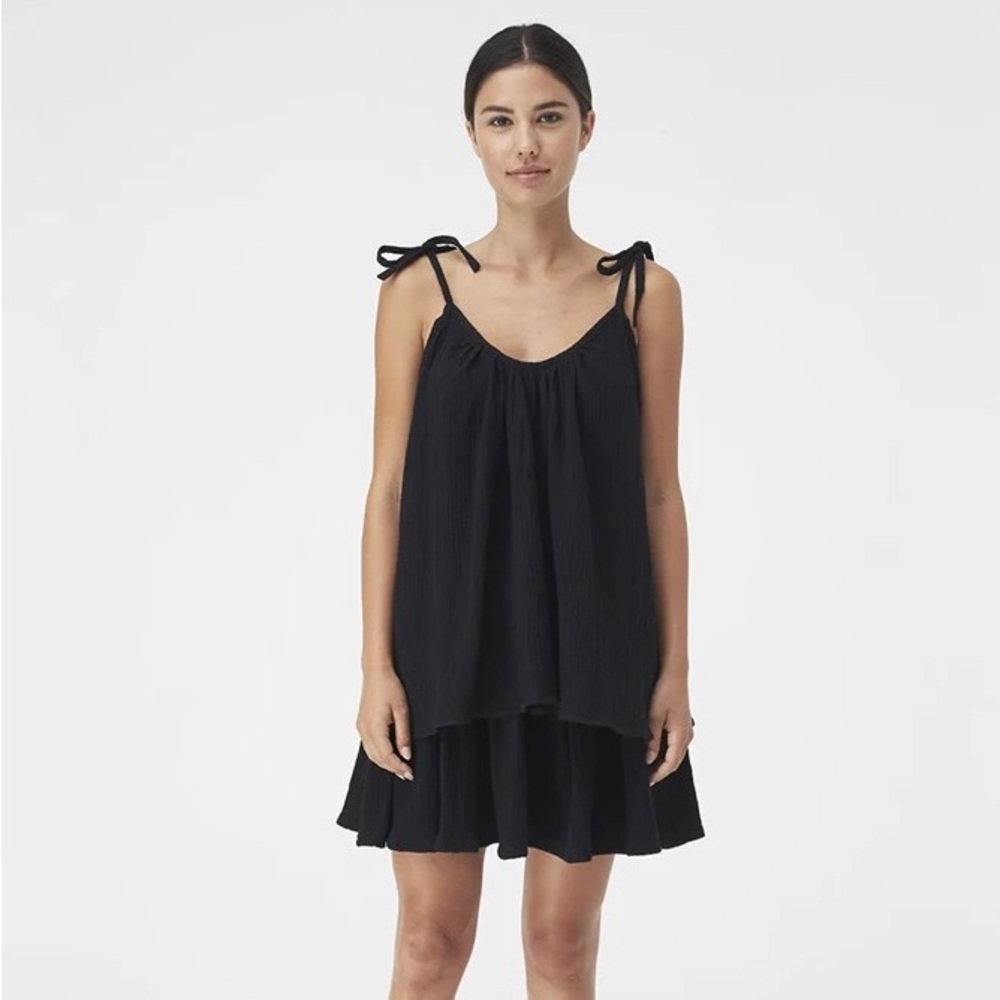 Honour crinkled cotton set with matching shorts